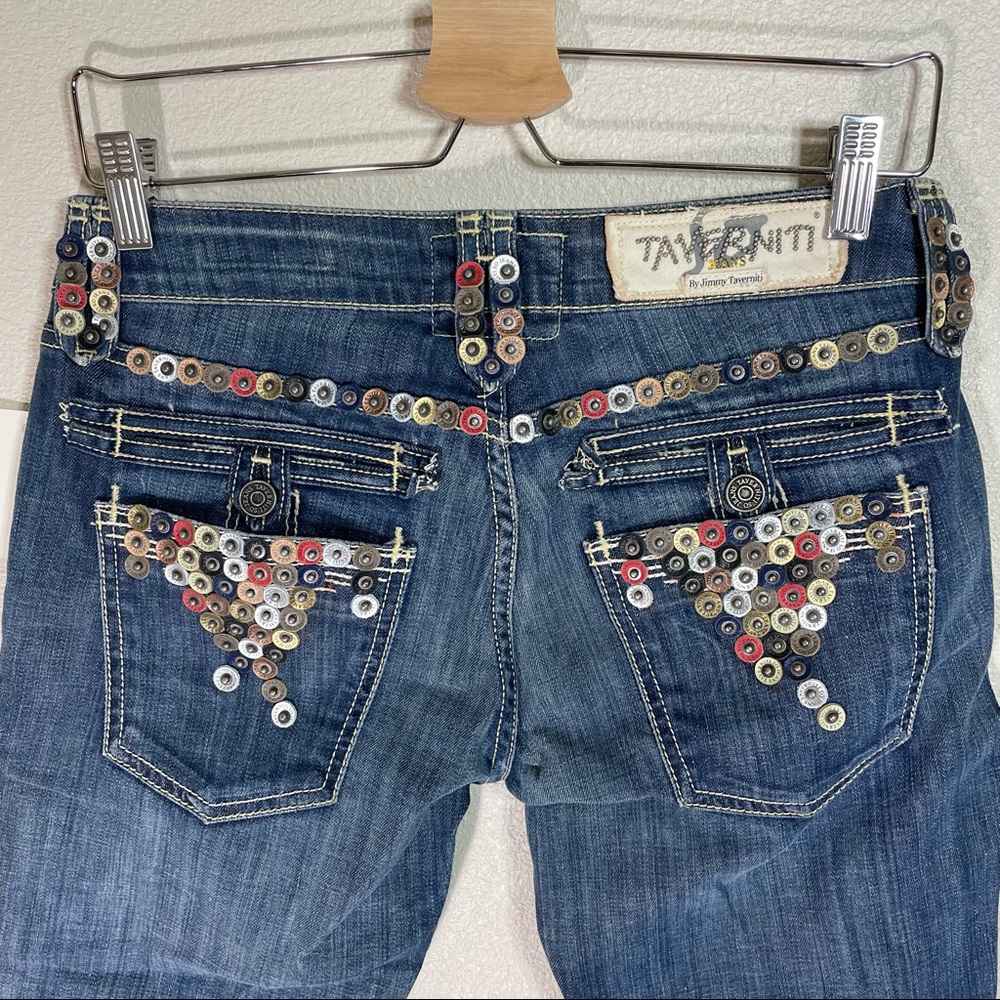 NWT Taverniti So Janis Capri Jeans Custom Rivet by Jimmy Taverniti Size 28